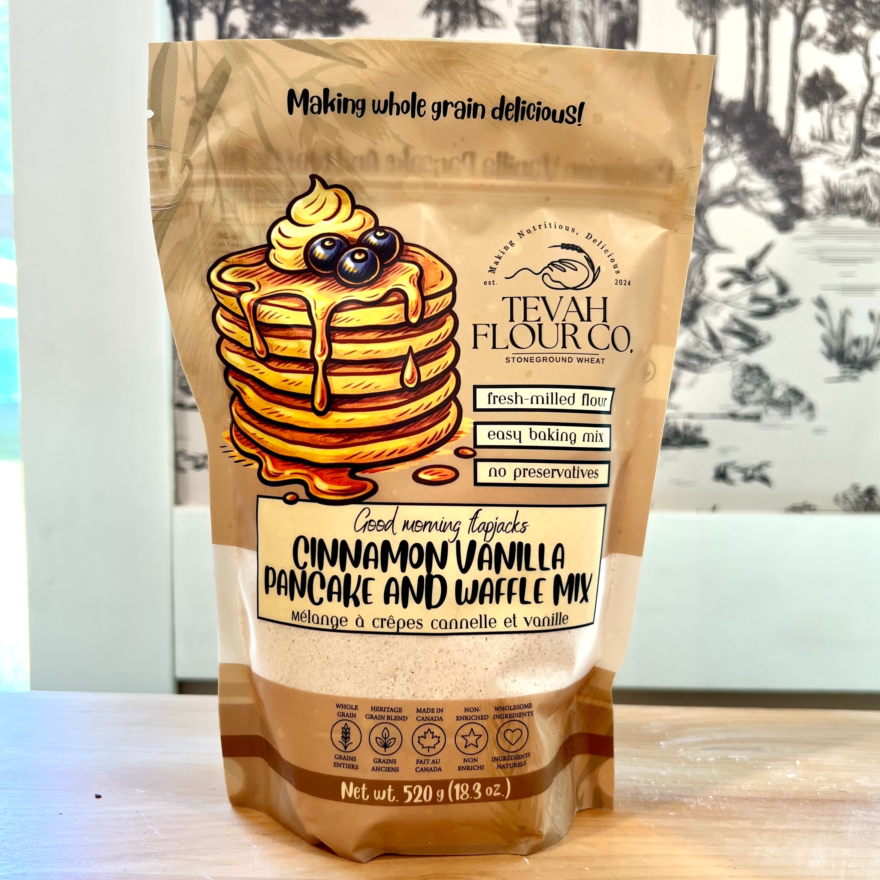 Good Morning Flapjacks - Cinnamon Vanilla Pancake and Waffle mix