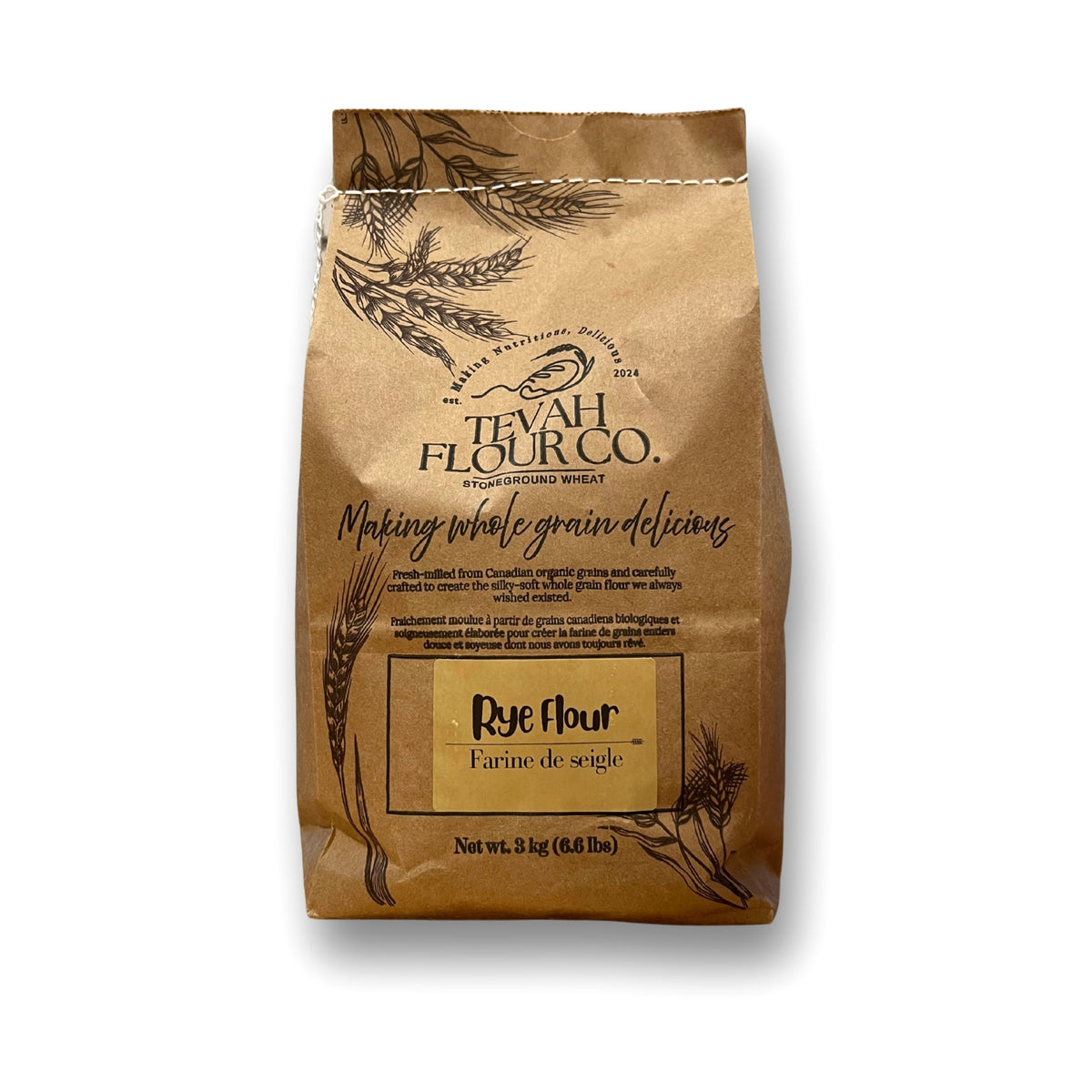 Fresh Stone-Milled Rye Flour