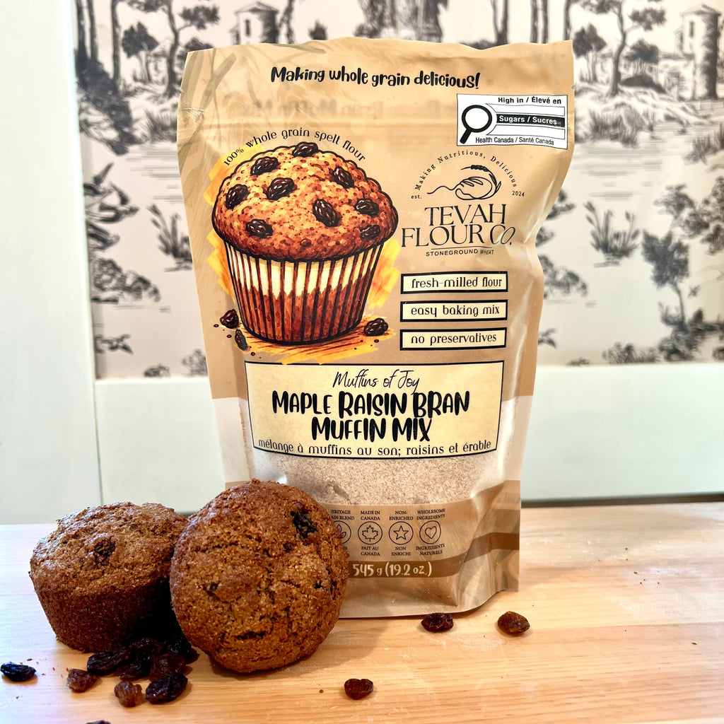 Muffins of Joy - Maple Raisin Bran - Muffin Mix